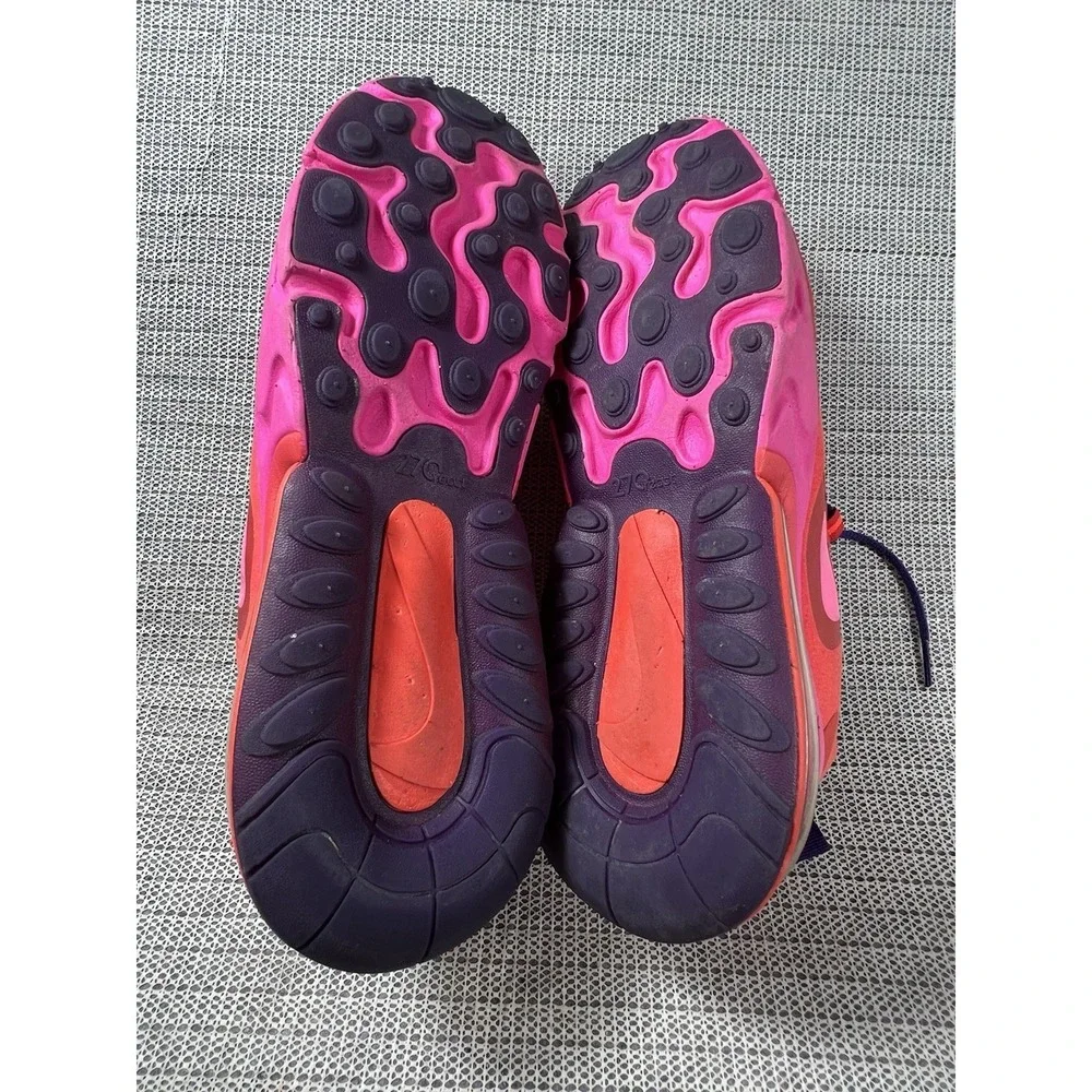 Nike Air Max 270 React AT6174-600 Mystic Red Pink‎ Blast Sneaker Synthetic US-8